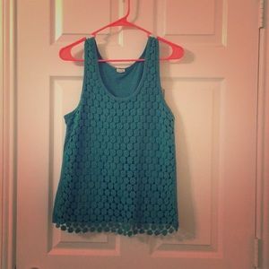 JCrew green tank